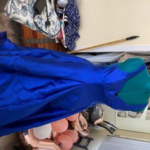 B. Darlin royal blue prom dress